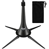 Los mejores  - Eastar Soporte de Clarinete Portátil Plegable y Desmontable de Metal de 4 Patas para Clarinete- Color Negro con Bolsa…